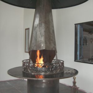 Cheminée parasol