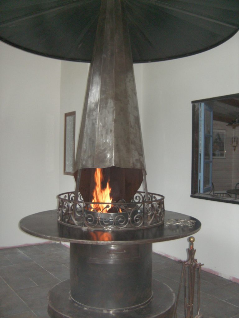 Cheminée parasol