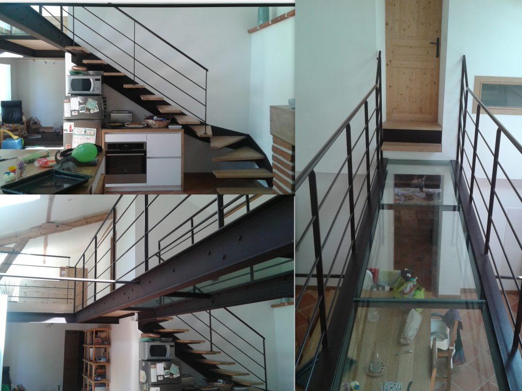 Escalier et passerelle
