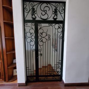 Porte vitrée double battant