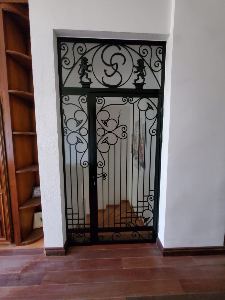 Porte vitrée double battant
